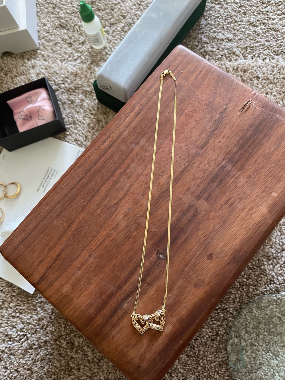 Gold Heart Pendant Necklace - Women’s Elegant Gold Necklace